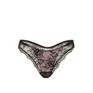 Трусики Rose Lace Overlay Thong Panty Dusk Rose