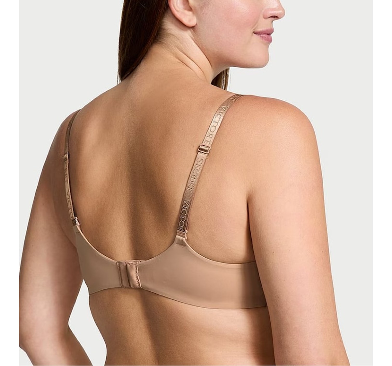 Бюстгальтер Strap Lightly Lined Non Wired Logo Bra Praline Nude