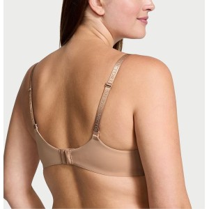 Бюстгальтер Strap Lightly Lined Non Wired Logo Bra Praline Nude