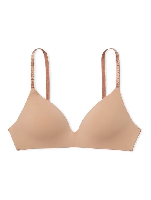 Бюстгальтер Strap Lightly Lined Non Wired Logo Bra Praline Nude