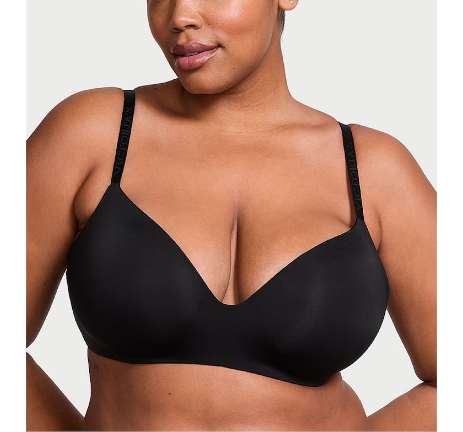 Бюстгальтер Strap Lightly Lined Non Wired Logo Bra Black