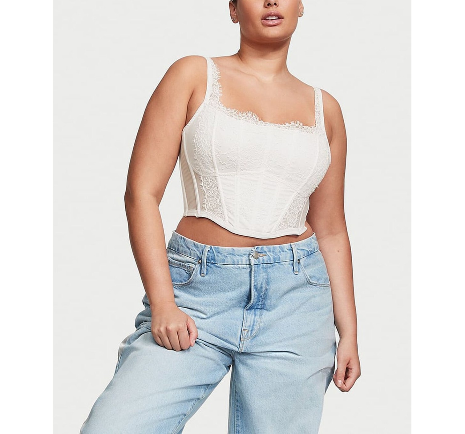 Корсет Lace Corset Top Coconut White