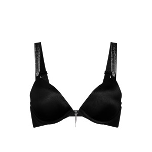 Бюстгалтер Ombré Stripe Shine Strap Push-Up Bra Black