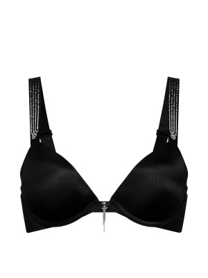 Бюстгалтер Ombré Stripe Shine Strap Push-Up Bra Black