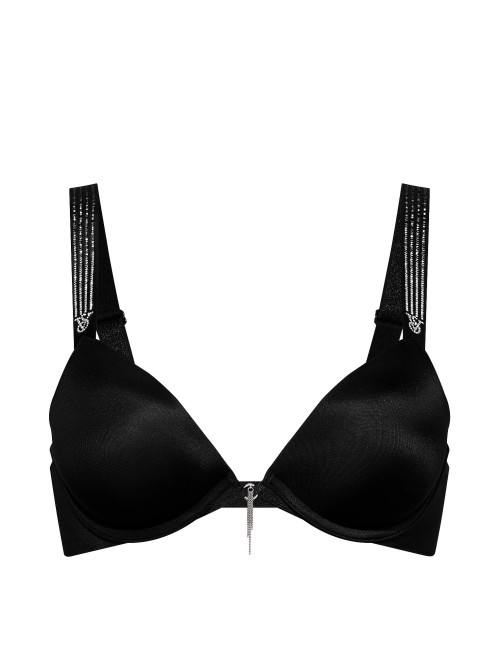 Бюстгалтер Ombré Stripe Shine Strap Push-Up Bra Black