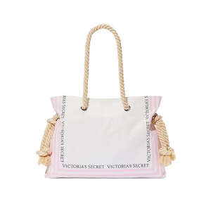 Сумка Rope Handle Tote Bag Pink Iconic Stripe