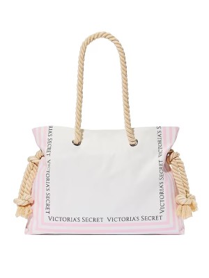 Сумка Rope Handle Tote Bag Pink Iconic Stripe