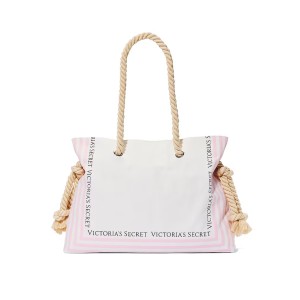 Сумка Rope Handle Tote Bag Pink Iconic Stripe