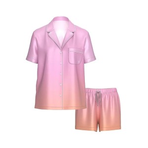 Пижама Satin Short Pyjamas Set Pink Ombre