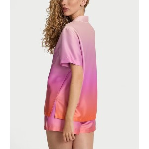Пижама Satin Short Pyjamas Set Pink Ombre