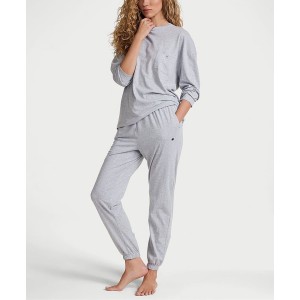 Пижама Medium Heather Grey Trouser Cotton Pyjama Set