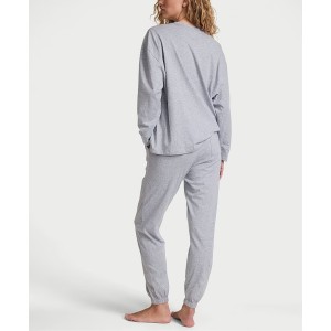 Пижама Medium Heather Grey Trouser Cotton Pyjama Set