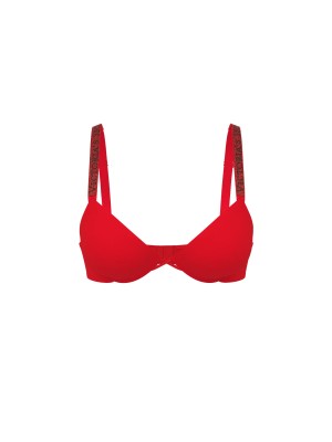 Бюстгальтер Logo Shine Strap Push-Up Bra Lipstick