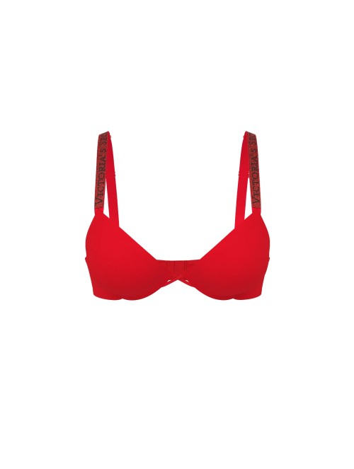 Бюстгальтер Logo Shine Strap Push-Up Bra Lipstick