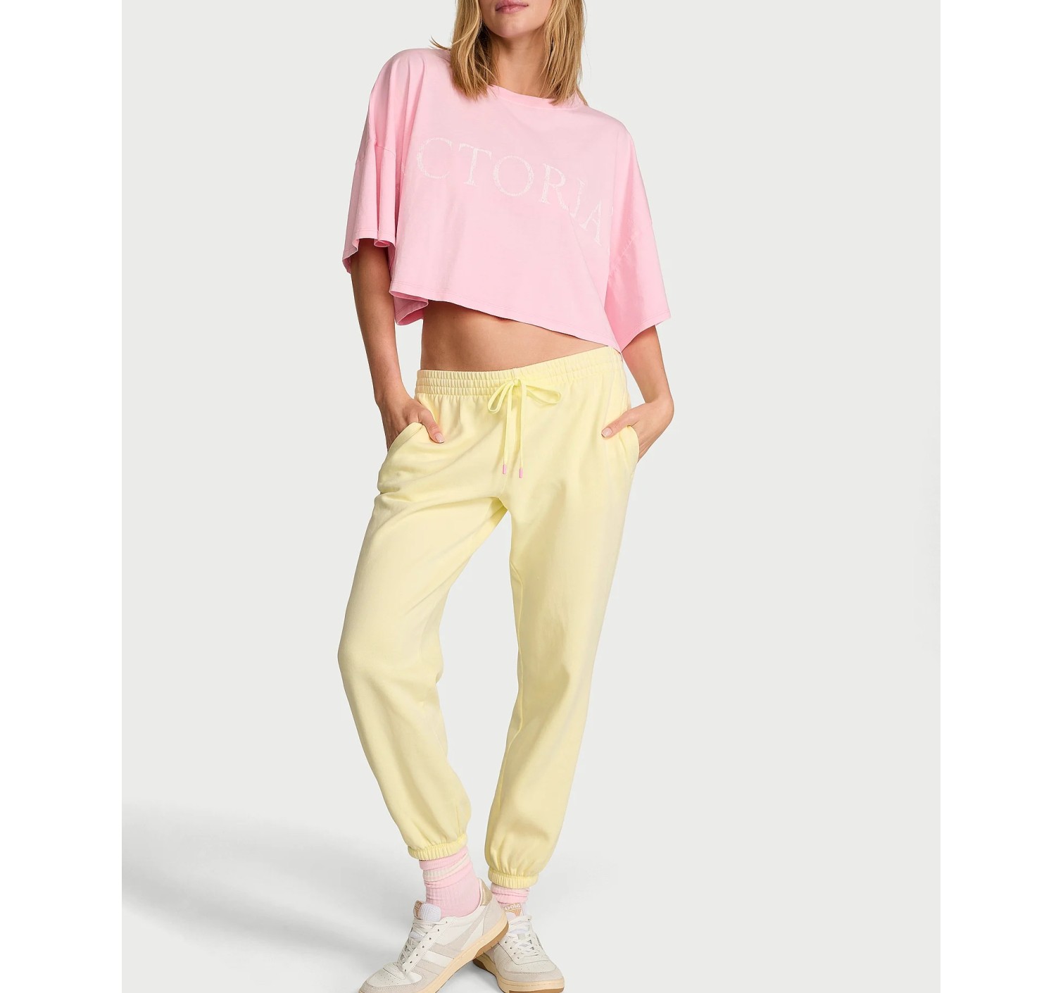 Спортивний костюм Iconic Fleece Crewneck Sweatshirt Relaxed Jogger Sweatpant Lemonade