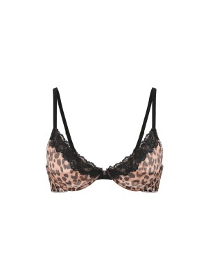 Бюстгальтер Sheer Rose Unlined Low-Cut Demi Leopard