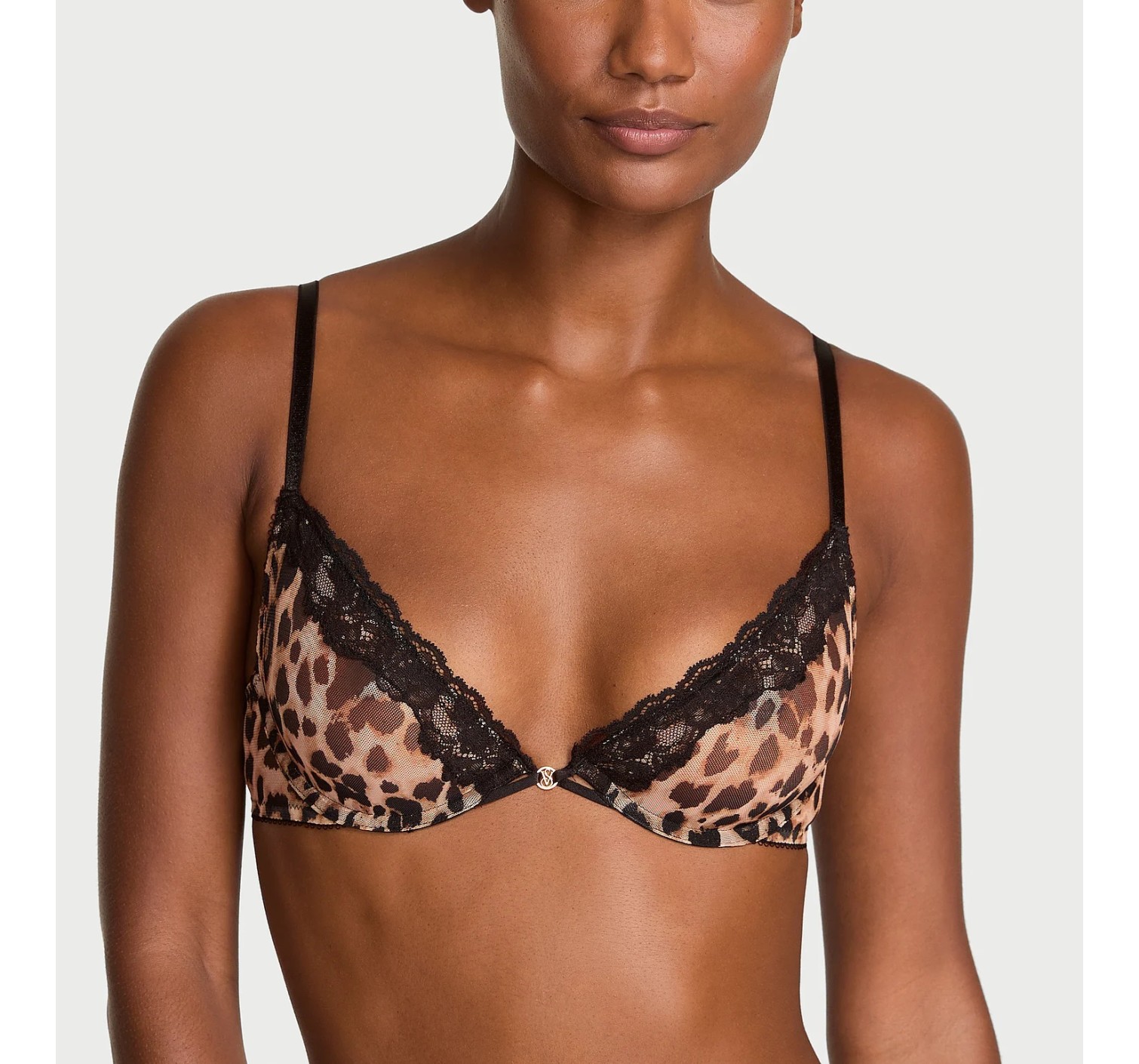Бюстгальтер Sheer Rose Unlined Low-Cut Demi Leopard