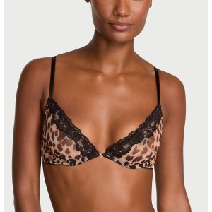Бюстгальтер Sheer Rose Unlined Low-Cut Demi Leopard