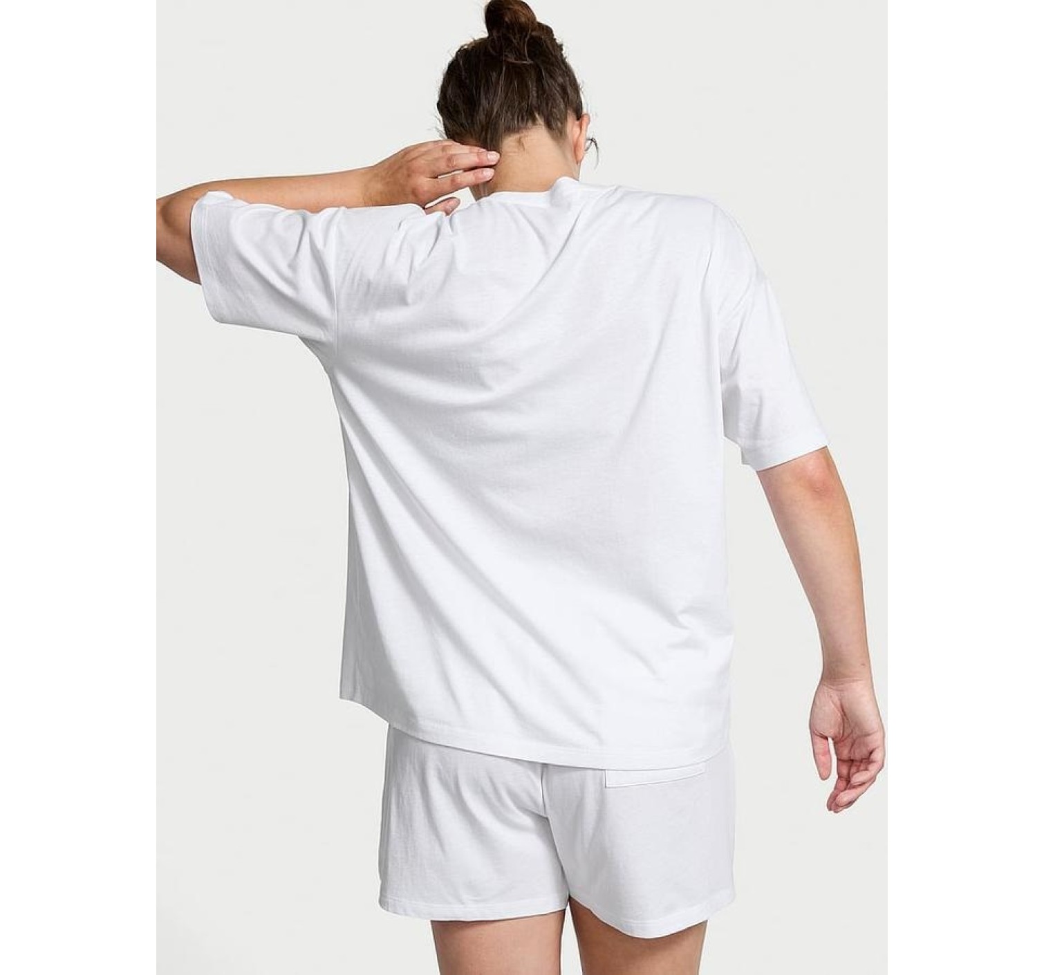 Піжама 100% Cotton Short Pajama Set White