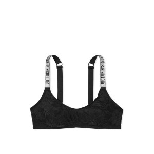 Бюстгальтер Shine Strap Lace Bralette Black