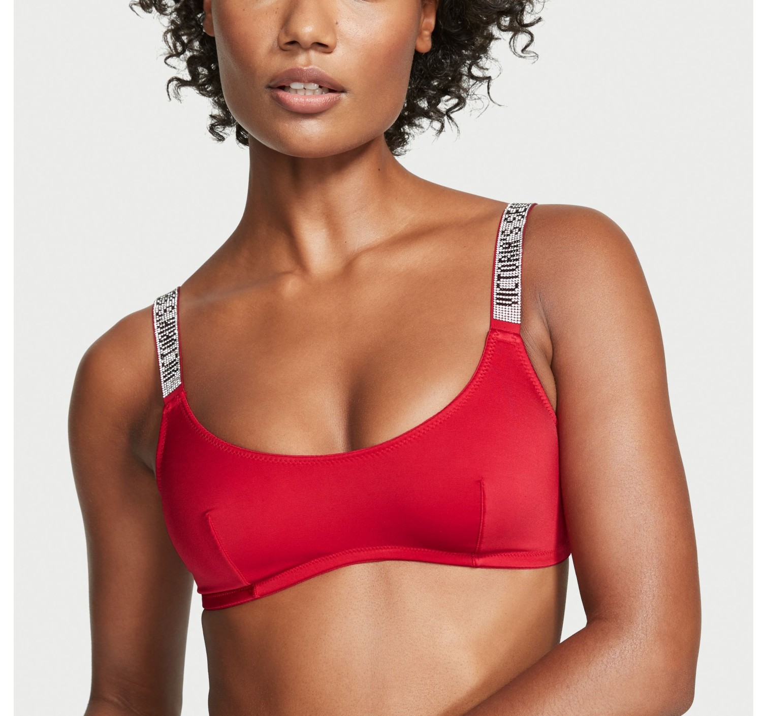 Бюстгальтер Shine Strap Scoop Bralette Lipstick