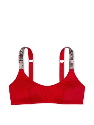 Бюстгальтер Shine Strap Scoop Bralette Lipstick 