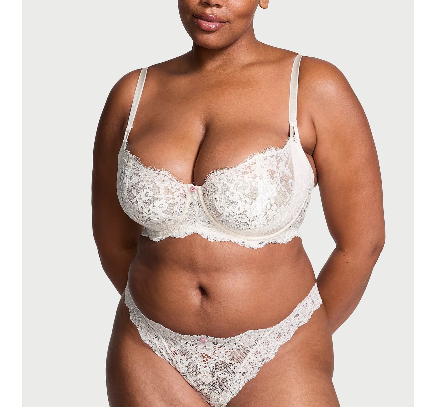 Бюстгальтер Wicked Unlined Lace Balconette Bra Coconut White