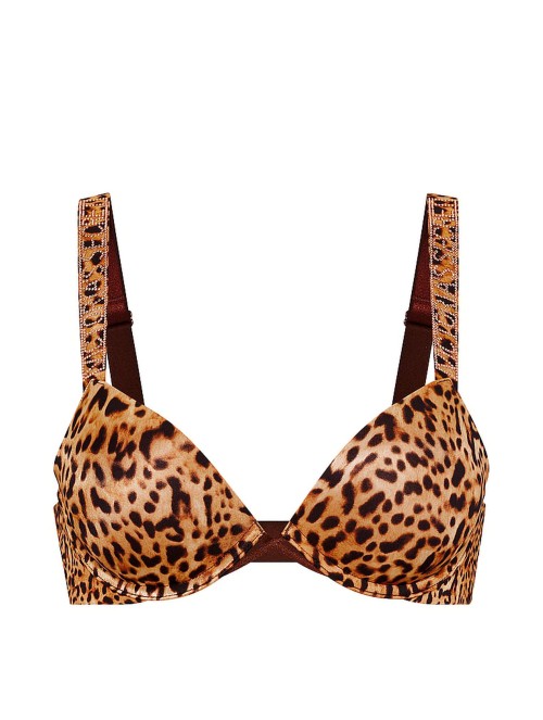 Бюстгалтер Logo Shine Strap Push-Up Bra Leopard