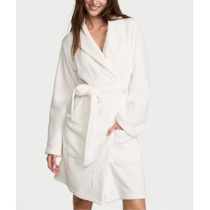 Халат Coconut White Fluffy Short Dressing Gown