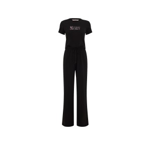 Пижама 100% Cotton Tee Long Pajama Set Black