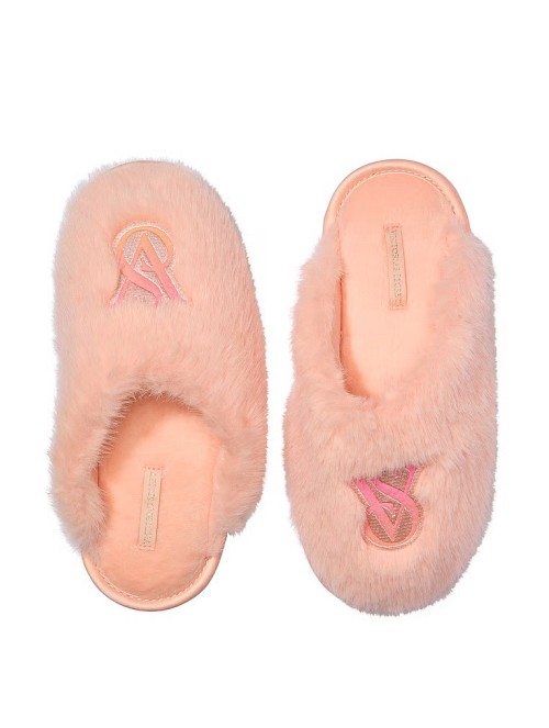 Домашние тапочки Luxe Plush Closed-Toe Slippers Pink Ombre