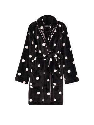 Халат Cozy Plush Robe Black Dot