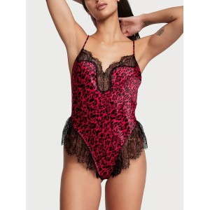 Сатиновий ромпер Satin Lace High-Leg Romper