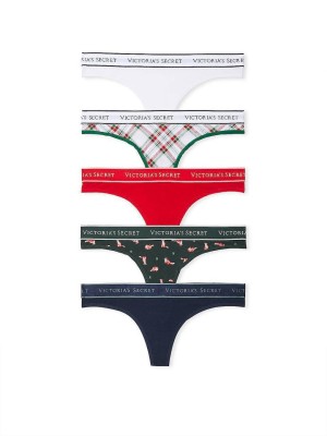 Набір трусиків Thong Logo 5 Pack Knickers