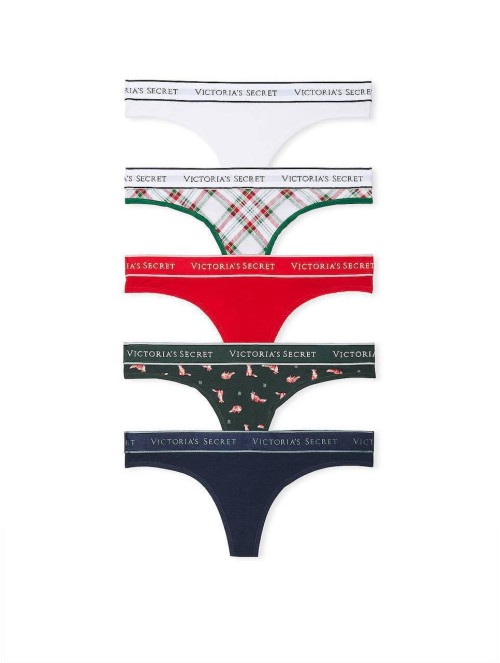 Набор трусиков Thong Logo 5 Pack Knickers