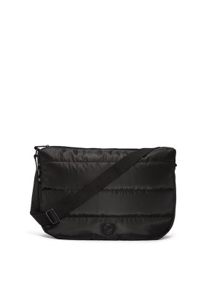Сумка Black Quilted Puffer Slouch Bag
