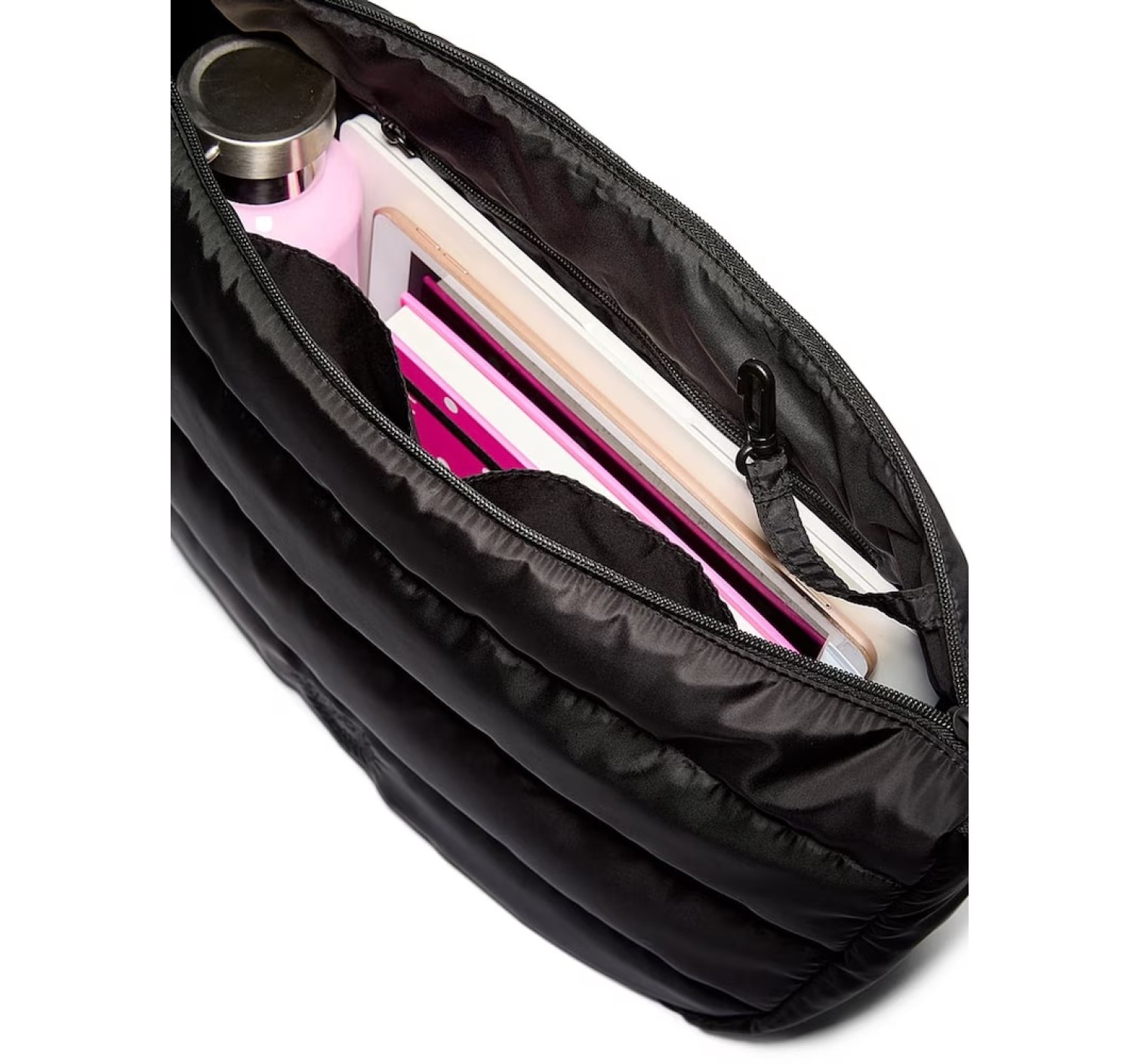 Сумка Black Quilted Puffer Slouch Bag