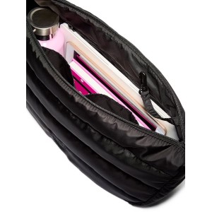 Сумка Black Quilted Puffer Slouch Bag