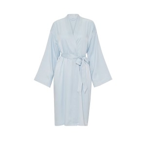 Халат Signature Satin Midi Robe Linen Blue