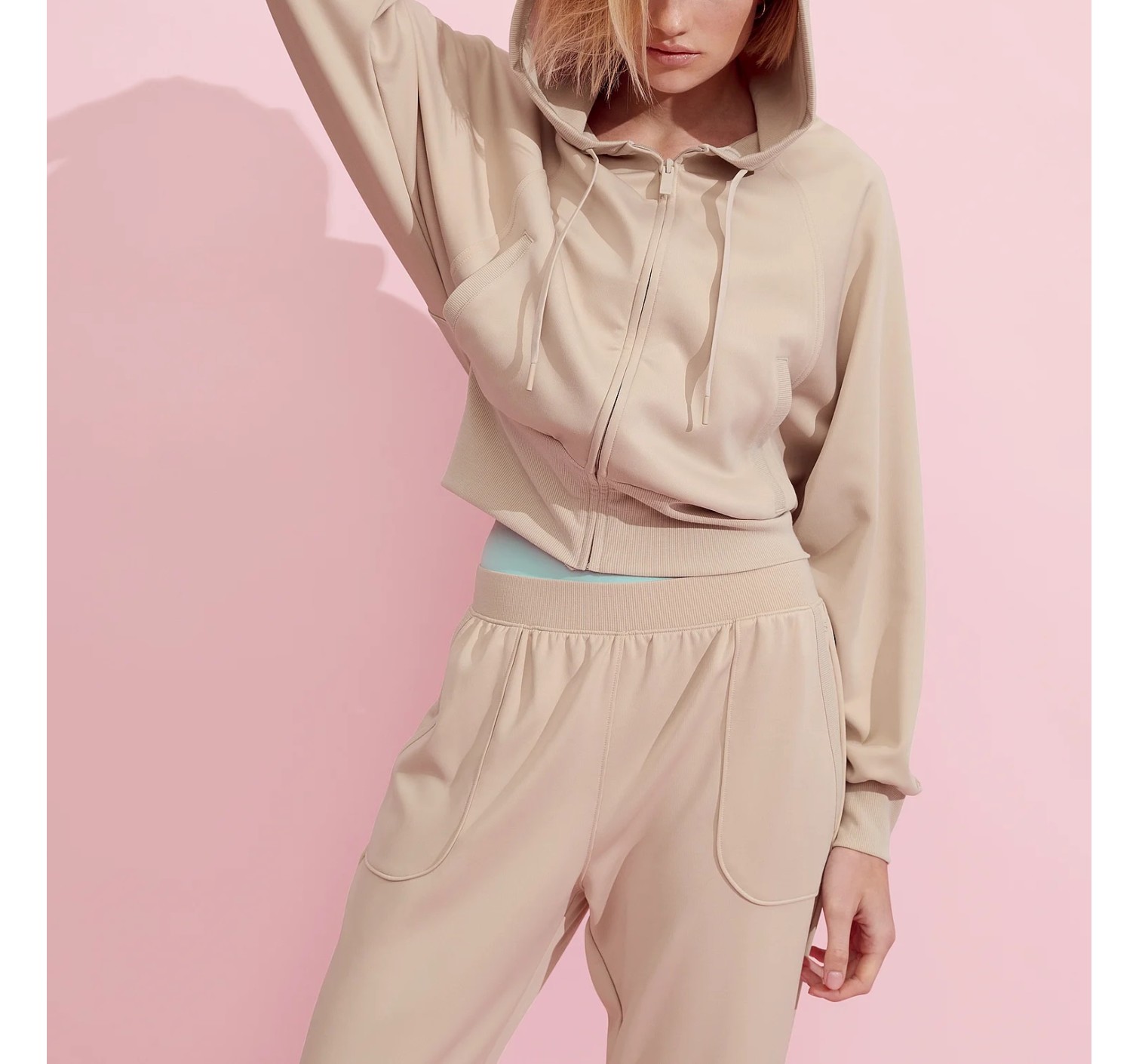 Спортивний костюм VSX Soft Jersey Hoodie Track Jacket Jogger Set Oyster