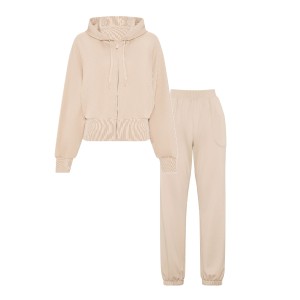 Спортивний костюм VSX Soft Jersey Hoodie Track Jacket Jogger Set Oyster