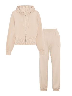 Спортивний костюм VSX Soft Jersey Hoodie Track Jacket Jogger Set Oyster