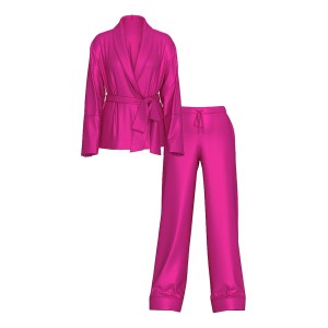 Пижама Luxe Satin Wrap Top & Pant Set Allure
