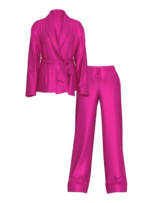 Пижама Luxe Satin Wrap Top & Pant Set Allure