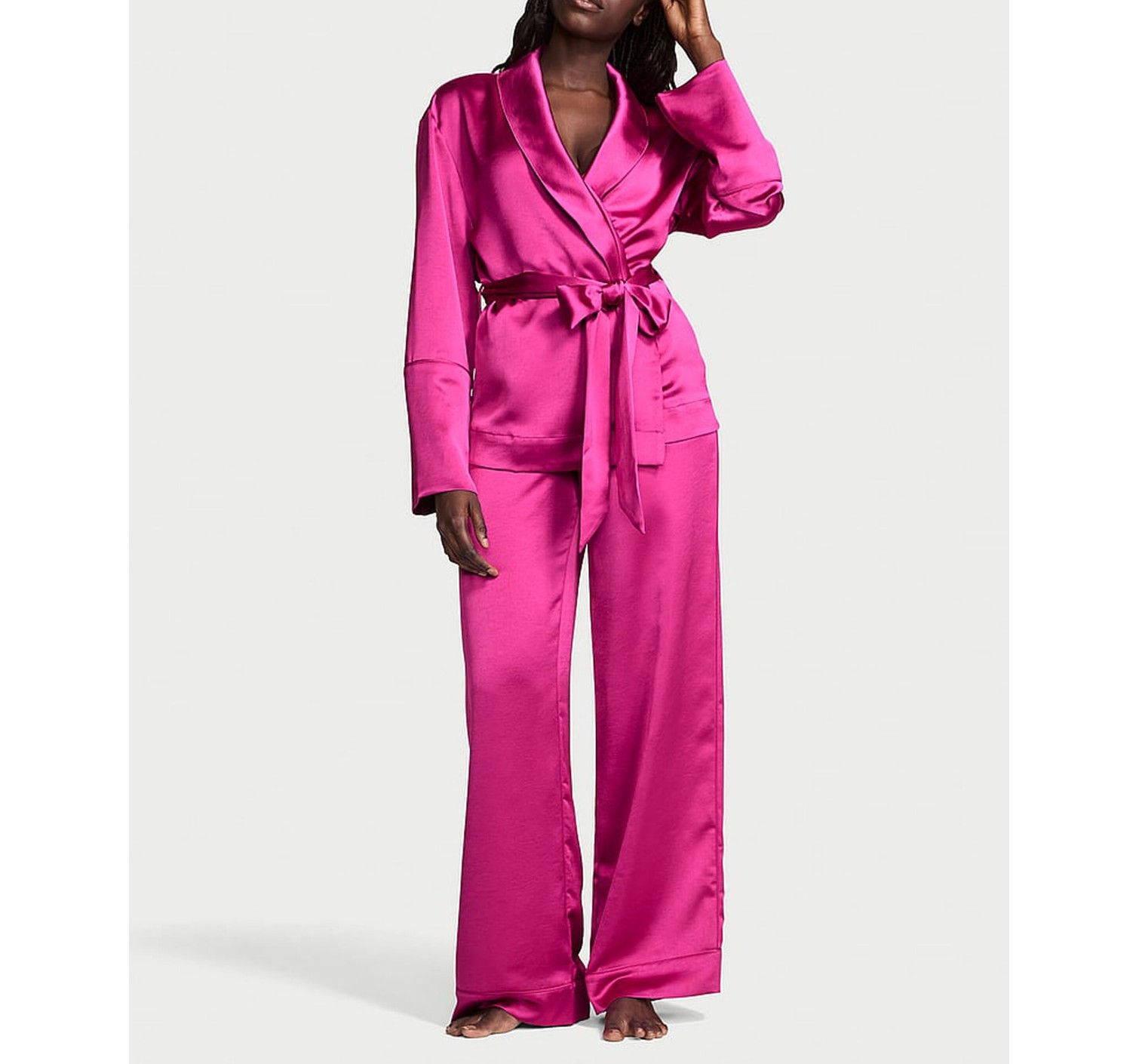 Пижама Luxe Satin Wrap Top & Pant Set Allure