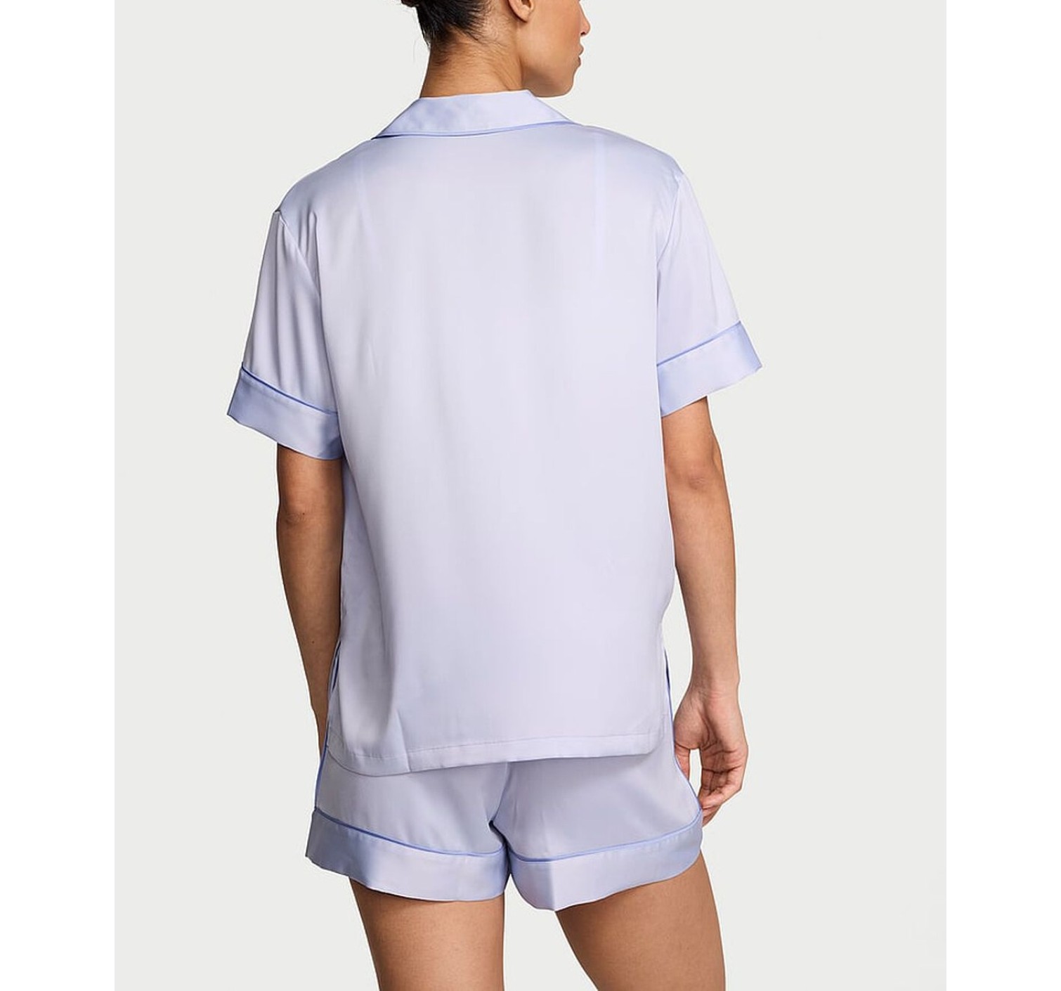 Пижама Signature Satin Short Pajama Set Icy Lavender