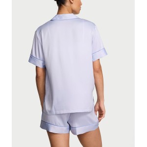 Пижама Signature Satin Short Pajama Set Icy Lavender