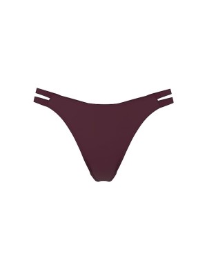 Трусики Double Shine Strap Smooth Thong Panty Winter Wine