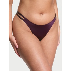 Трусики Double Shine Strap Smooth Thong Panty Winter Wine