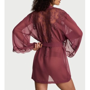 Халат Chiffon & Lace Short Robe Morning Rose